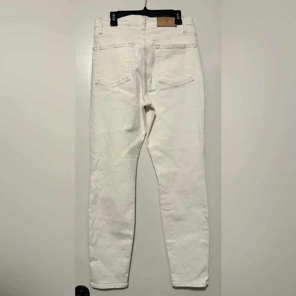 NWT FRYE Veronica Cropped Skinny Stretch Jeans Winter White size 28 - Picture 8 of 12